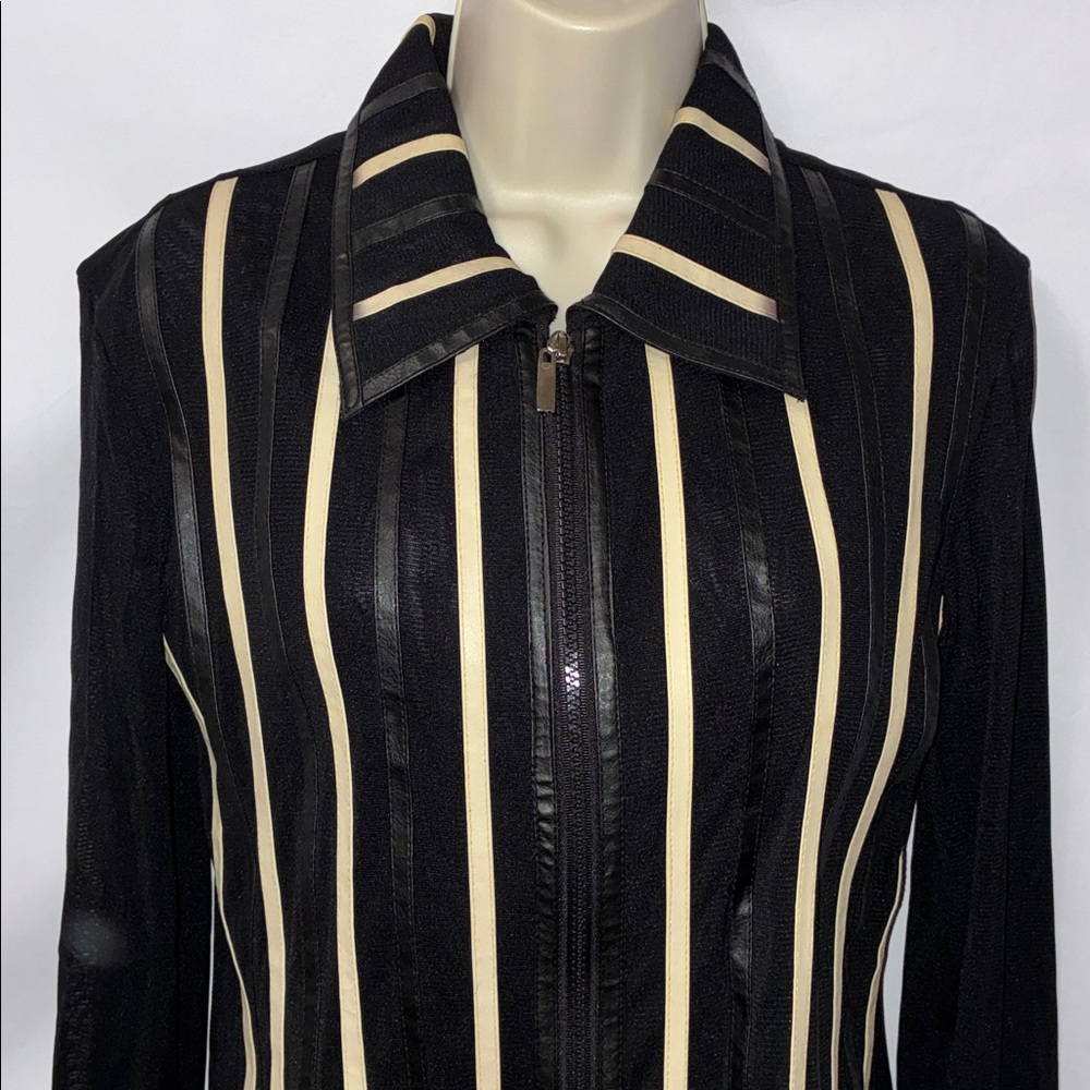 Vintage She’s Black Sheer Jacket, Size Large